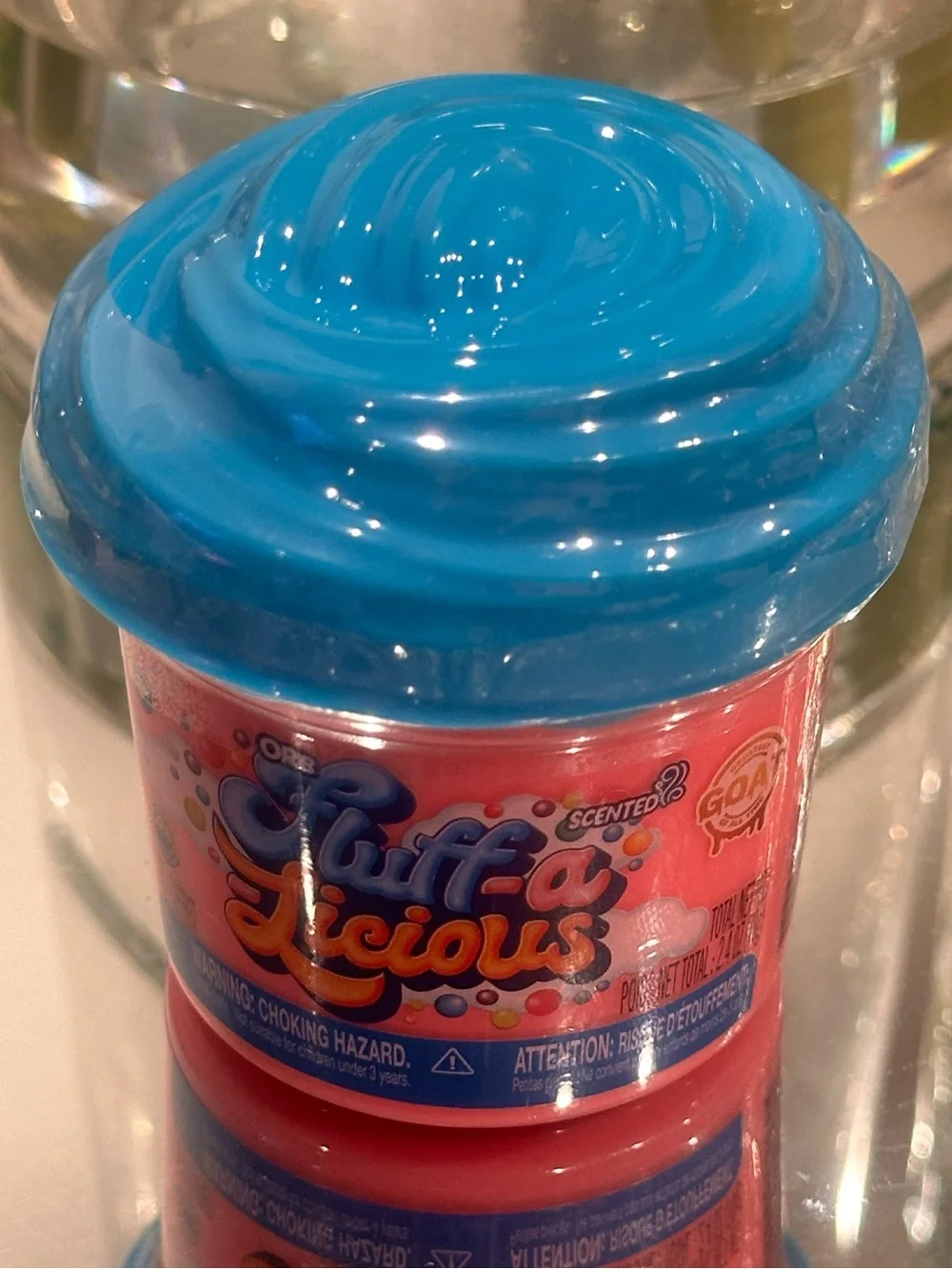 NEW ORB GOAT Fluff-a-Licious Scented Sensory Slime Compound Pink Sealed 2.4 oz